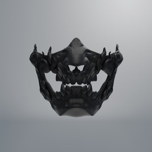 3D Printable File Fire Oni Mask - OBJ File