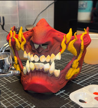 Load image into Gallery viewer, 3D Printable File Fire Oni Mask - STL File
