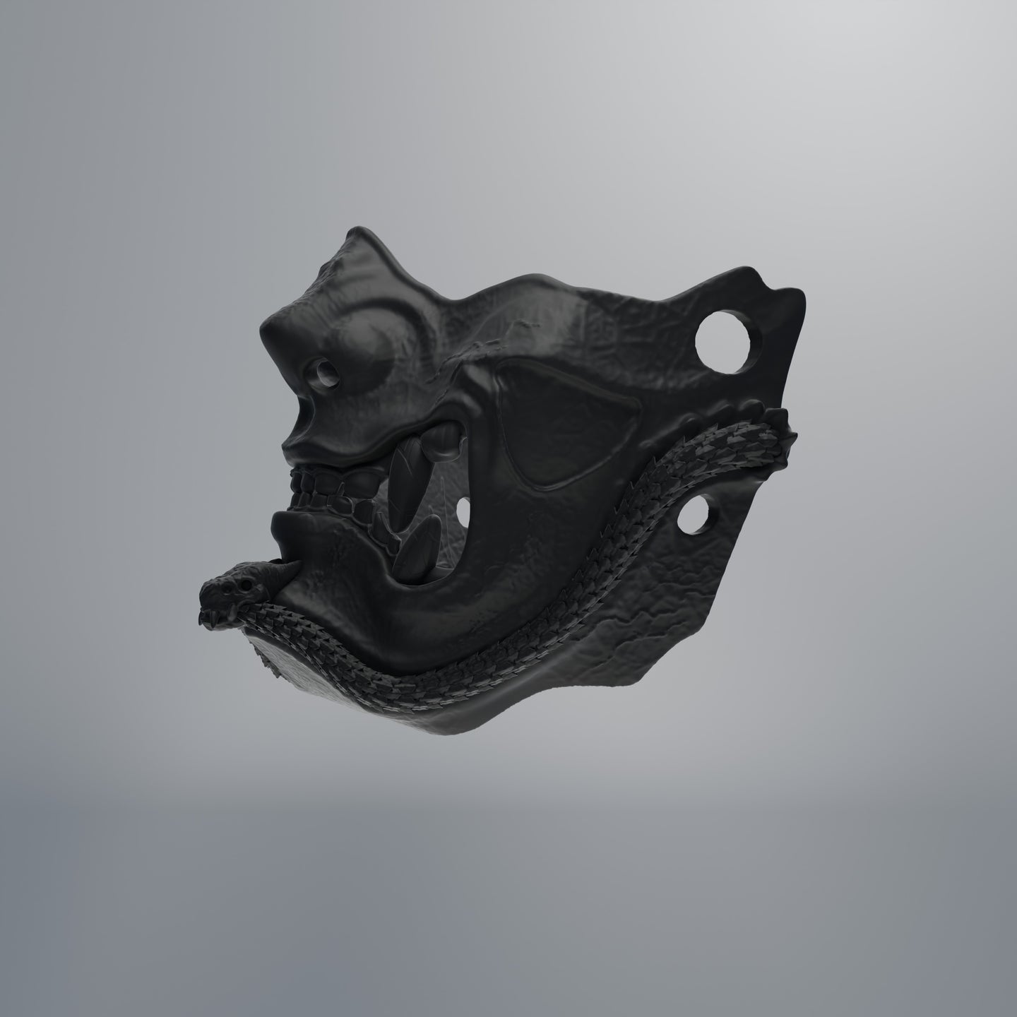 3D Printable File Oni Mask #7 - STL File
