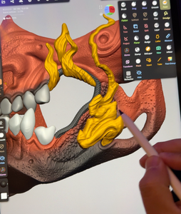 3D Printable File Fire Oni Mask - STL File