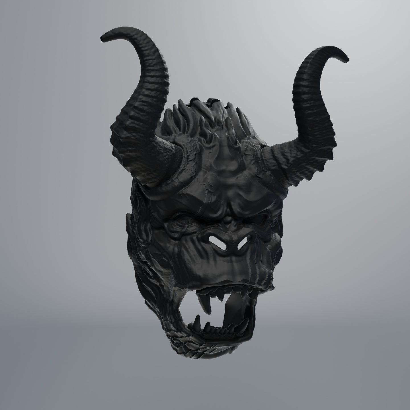 3D Printable File Ape Oni Mask - STL File