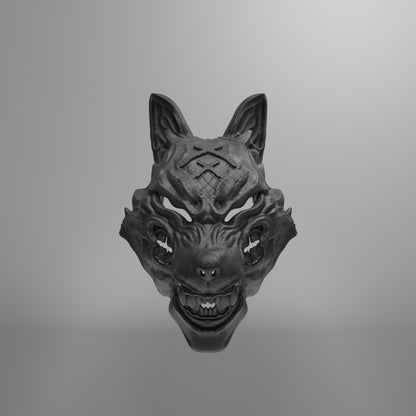 3D Printable File Wolf Mask - STL File