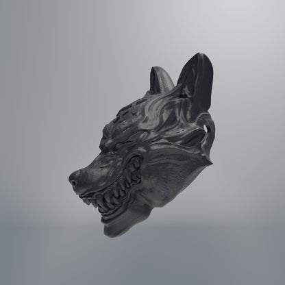 3D Printable File Wolf Mask - STL File