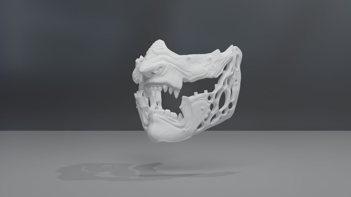 3D Printable File Oni Mask #6 - STL File