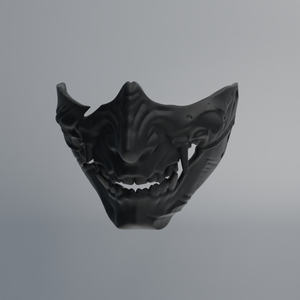 3D Printable File Oni Mask #1 - STL File