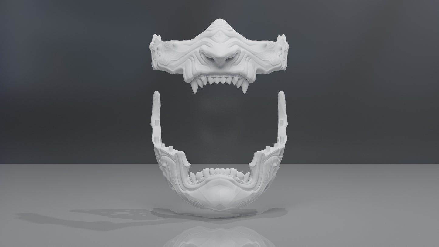 3D Printable File Oni Mask #6 - STL File