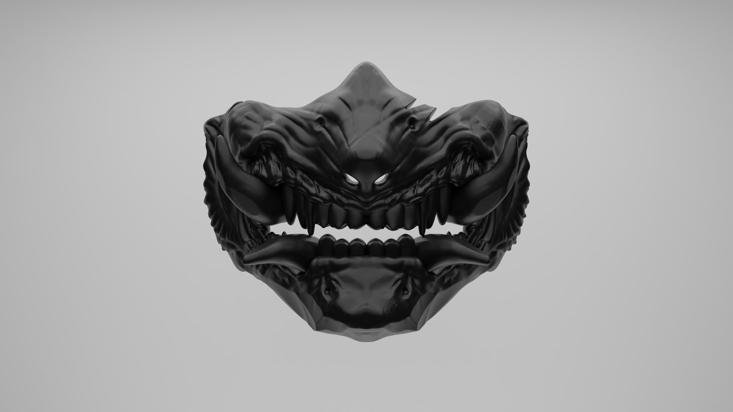 3D Printable File Oni Mask #3 - STL File