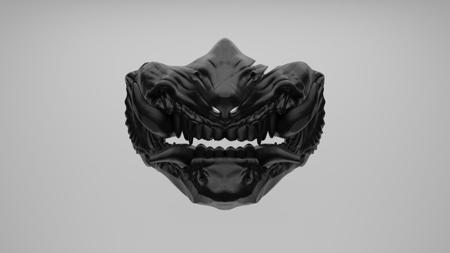 3D Printable File Oni Mask #3 - STL File