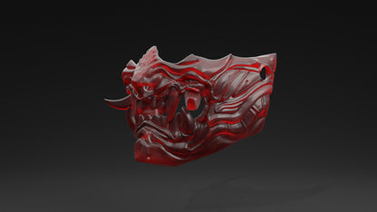 3D Printable File Oni Mask #4 - STL File