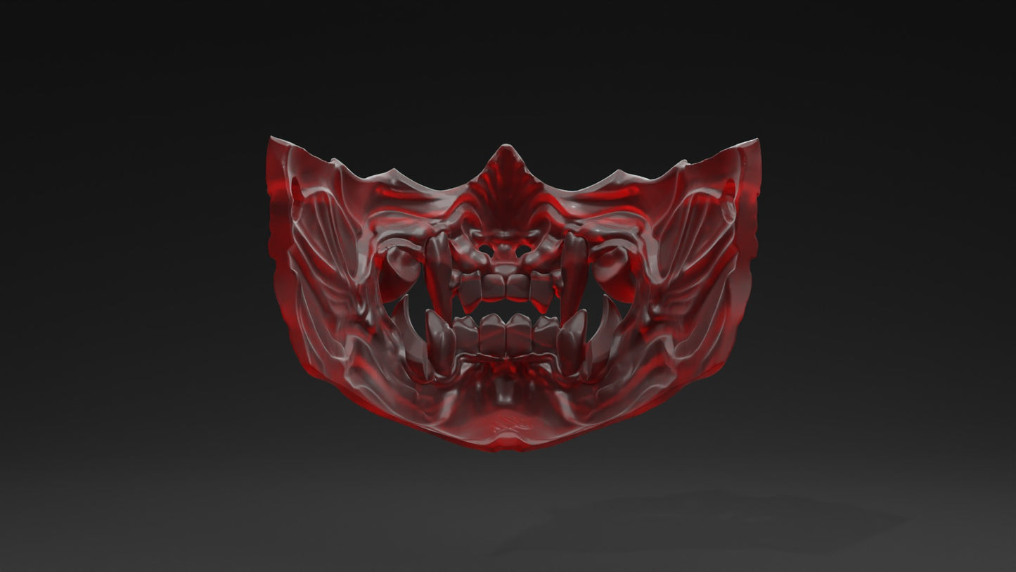 3D Printable File Oni Mask #4 - STL File